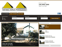 Tablet Screenshot of imobiliariapiramide.com
