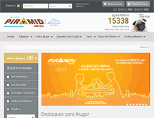 Tablet Screenshot of imobiliariapiramide.com.br